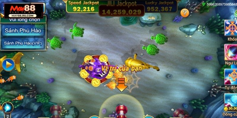 Hướng dẫn cách chơi Jackpot Fishing tại May88