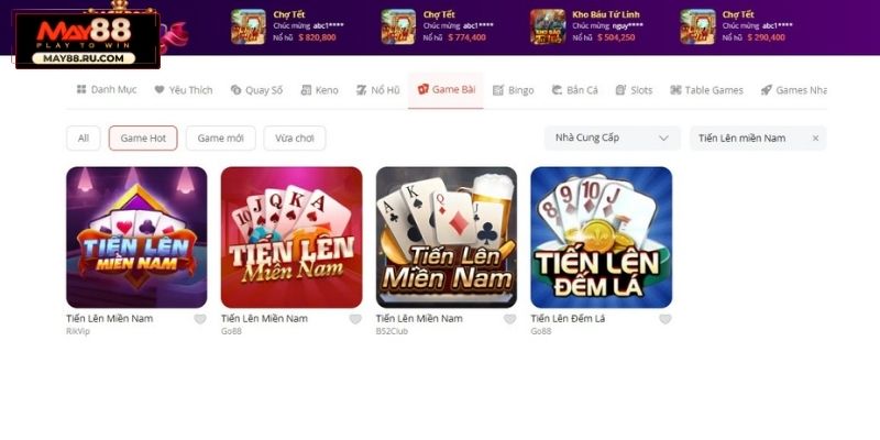 Hướng dẫn chơi Tiến Lên Miền Nam May88 online