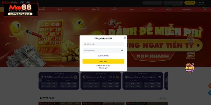 Hướng dẫn người mới các bước đăng nhập May88