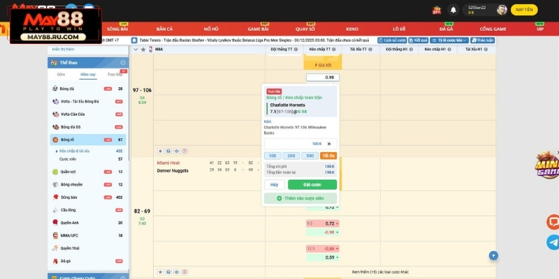 Hướng dẫn người mới tham gia đặt cược bóng rổ May88
