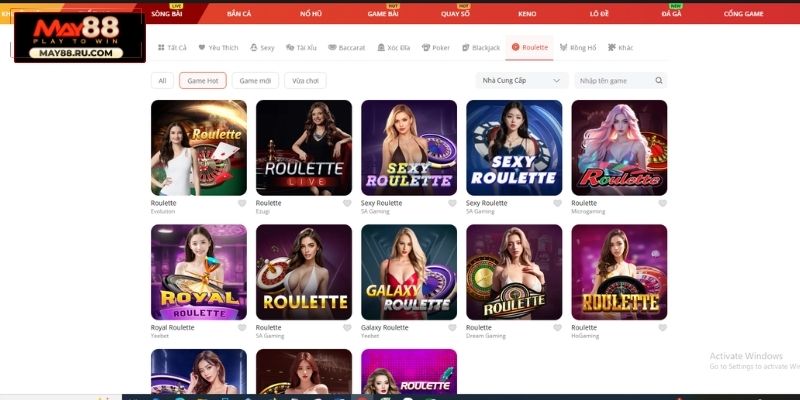 Sơ lược về Roulette May88